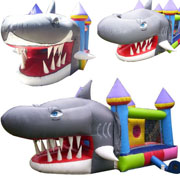 cheap inflatable shark bouncer
